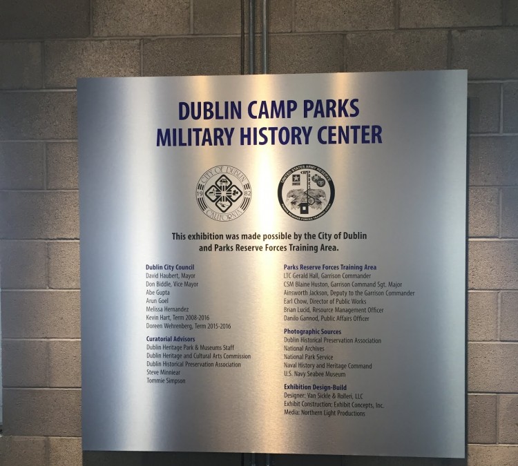 Dublin Camp Parks Military History Center (Dublin,&nbspCA)